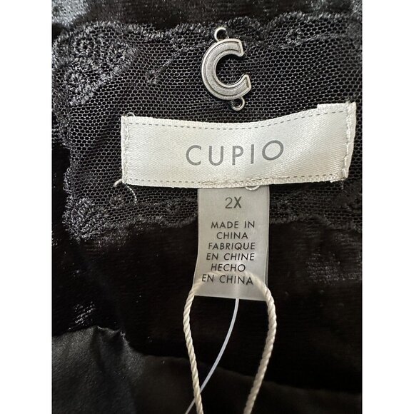 Cupio Black Crushed Velvet Blazer Plus Size 2x Lined Jacket Button Front NEW - Picture 12 of 12
